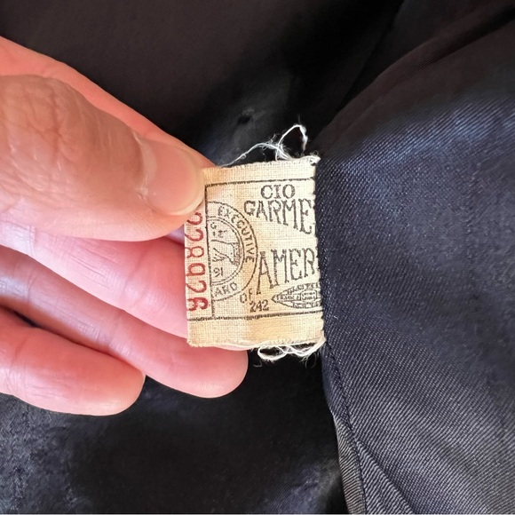 Vintage Black Teddy Coat - Picture 6 of 7